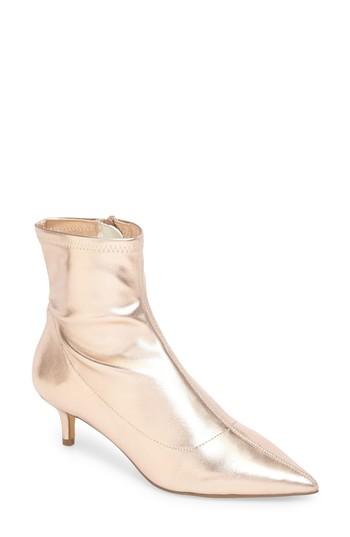 Women's Free People Marilyn Kitten Heel Bootie Us / 37eu - Pink