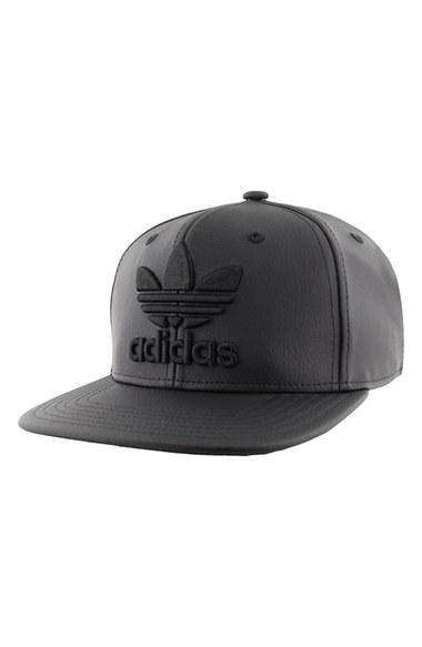 Men's Adidas Originals 'trefoil ' Snapback Cap - Black