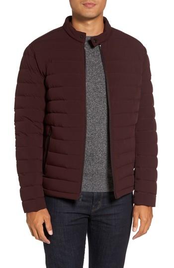 Men's Michael Kors Packable Stretch Down Jacket - Burgundy