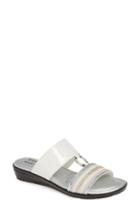 Women's Tuscany By Easy Street Sonnet Slide Sandal .5 M - White