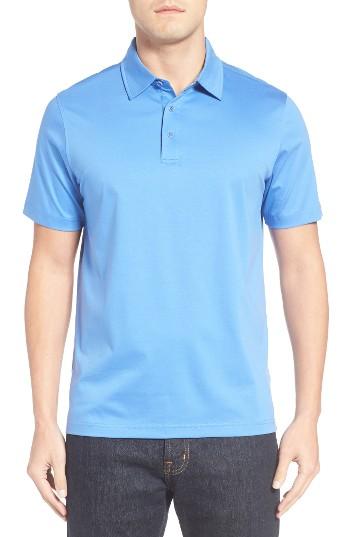 Men's Bugatchi Jersey Polo - Purple