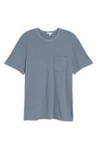 Men's James Perse Shadow Stripe Pocket T-shirt (xs) - Grey
