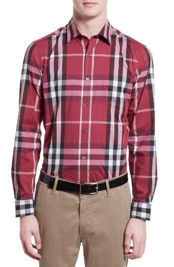 Men's Burberry Nelson Check Sport Shirt