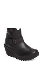 Women's Fly London Yock Waterproof Gore-tex Wedge Boot .5-6us / 36eu - Black