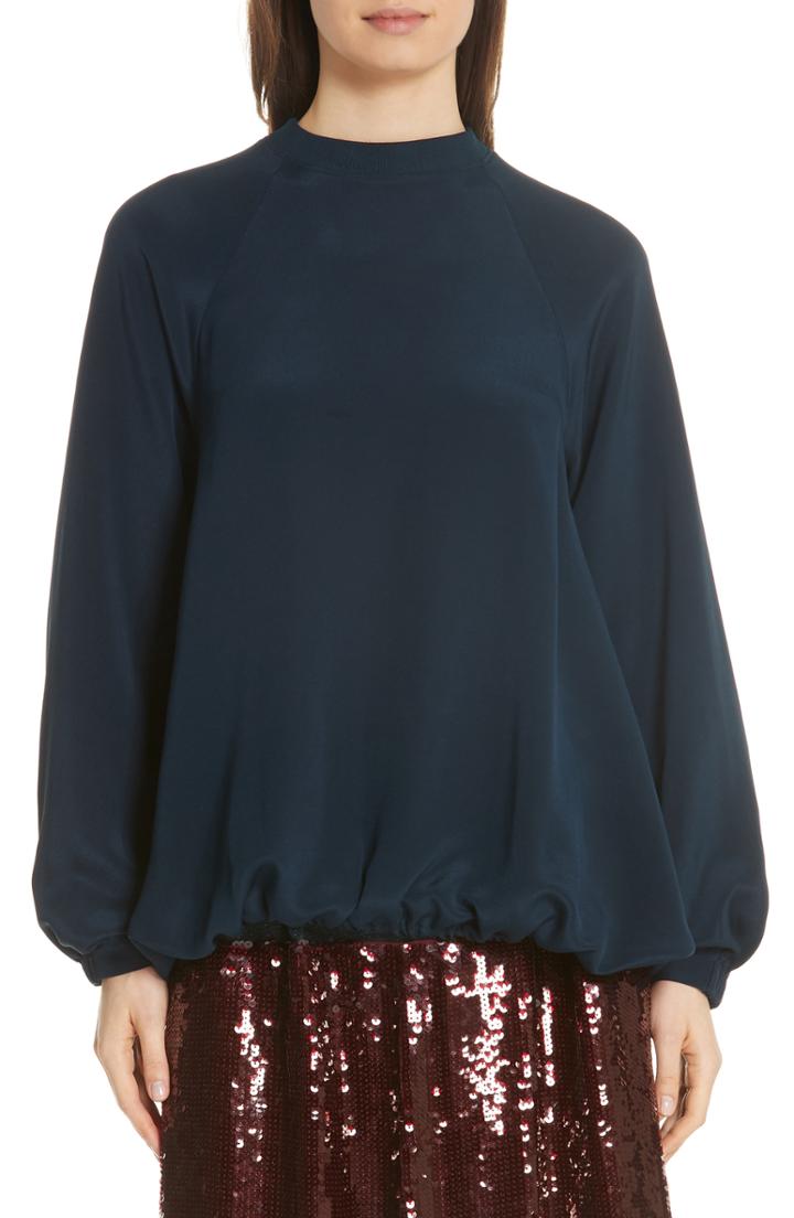Women's Tibi Silk Sweatshirt