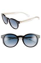 Women's Fendi 50mm Round Sunglasses - Black/ Crystal