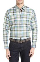 Men's Robert Talbott Anderson Classic Fit Plaid Micro Twill Sport Shirt - Green