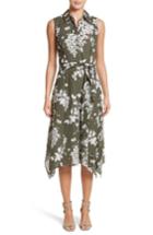 Women's Lafayette 148 New York Moxie Sleeveless Shirtdress - Green