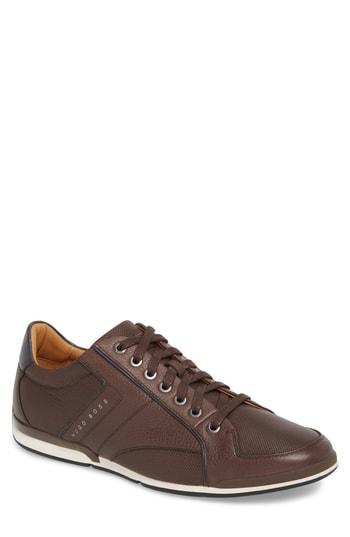 Men's Boss Hugo Boss Saturn Low Top Sneaker M - Brown