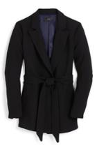 Women's J.crew 365 Crepe Wrap Blazer - Black