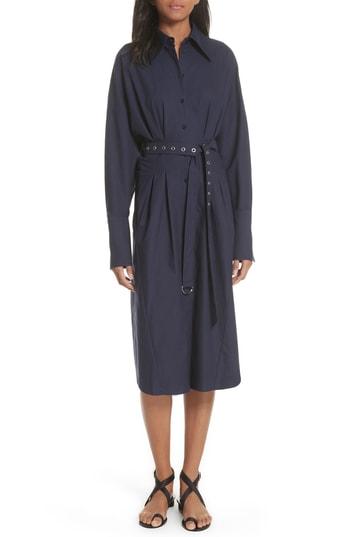 Women's Tibi Watts Shirtdress - Blue