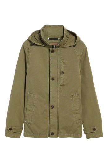 Men's Civil Society Herman Twill Hooded Jacket, Size - Green