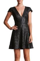 Women's Dress The Population Georgina Sequin Fit & Flare Dress