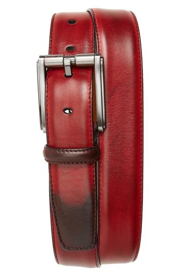 Men's Magnanni Boltan Leather Belt - Tinto