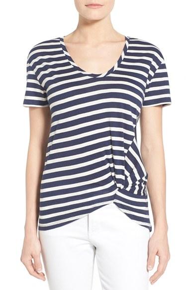 Women's Halogen Knot Front Tee