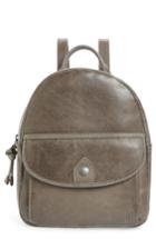 Frye Melissa Mini Leather Backpack - Grey