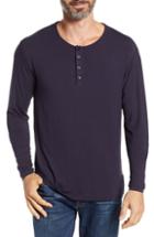 Men's Stone Rose Stretch Modal Henley - Blue