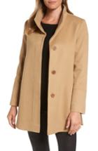Women's Fleurette Cashmere Car Coat - Beige