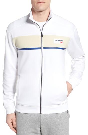 Men's New Balance Athletics Track Jacket - White