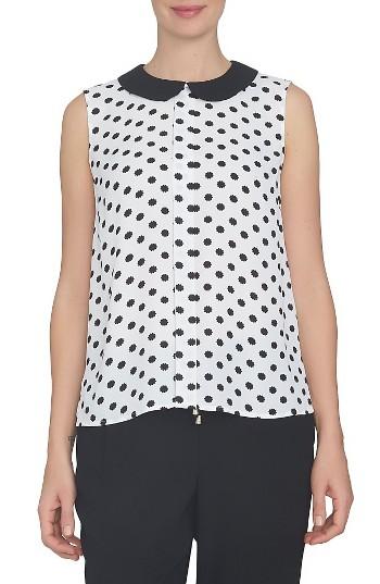 Women's Cece Crepe Top - White