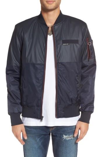 Men's Members Only Deftone Bomber Jacket - Blue