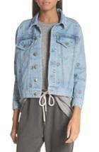 Women's The Great. The Boxy Jean Jacket - Blue