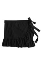 Women's J.crew Cover-up Wrap Skirt - Black