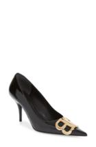 Women's Balenciaga Bb Pointy Toe Pump .5us / 37.5eu - Black