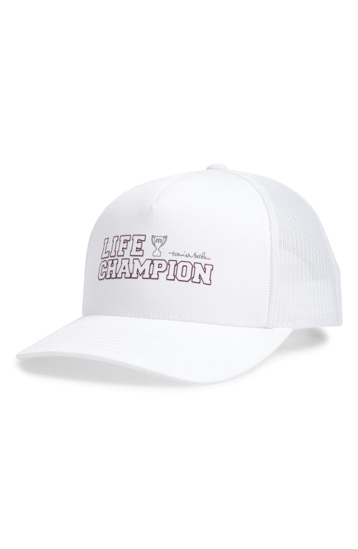 Men's Travis Mathew For The Win Mesh Cap - White