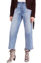 Women's Free People Wales Wide Leg Crop Jeans - Blue