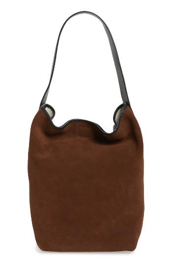 Pedro Garcia Colorblock Suede Bucket Bag -