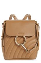 Chloe Small Faye Quilted Leather Backpack -