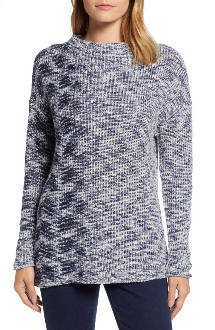 Women's Nic+zoe Coming Along Mock Neck Sweater