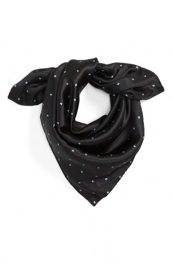 Women's Topshop Stud Print Scarf, Size - Blue