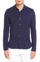Men's Zachary Prell Camara Trim Fit Knit Sport Shirt - Blue
