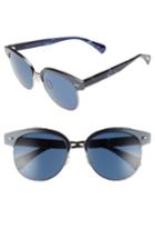 Women's Oliver Peoples Shaelie 55mm Mirrored Semi-rim Sunglasses - Navy
