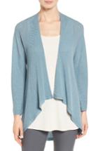 Women's Eileen Fisher Drape Front Wool Cardigan
