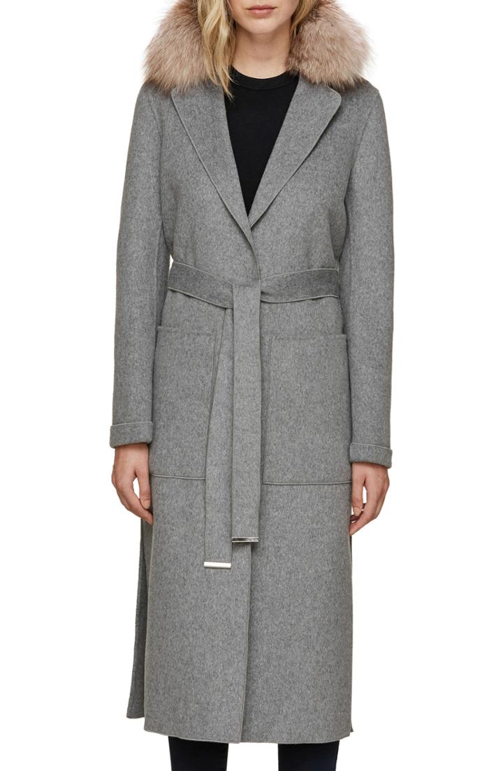 Women's Woolrich Bow Bridge Down Genuine Rabbit Fur Trim Parka