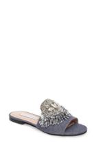 Women's James Chan Jallie Crystal Embellished Slide M - Blue