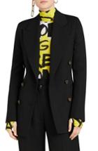 Women's Burberry Patterdale Wool & Silk Jacket Us / 34 It - Black