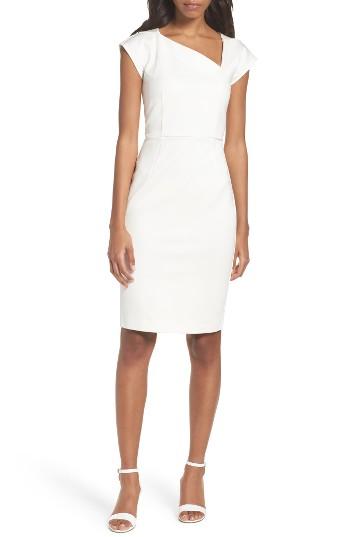 Women's French Connection Lula Sheath Dress - White