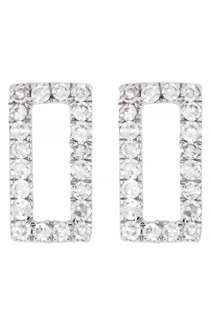 Women's Carriere Diamond Open Rectangle Stud Earrings (nordstrom Exclusive)