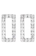 Women's Carriere Diamond Open Rectangle Stud Earrings (nordstrom Exclusive)