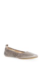 Women's Yosi Samra Vienna 2.0 Foldable Pointy Toe Flat M - Grey