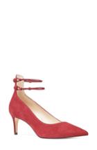 Women's Nine West Sawtelle Double Ankle Strap Pump .5 M - Red