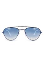 Women's Glassing 55mm Aviator Sunglasses - Blue/ Blue