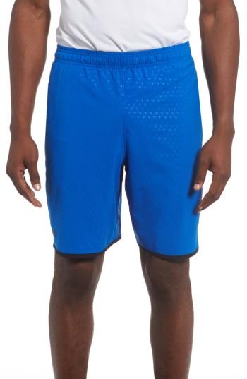 Men's Under Armour Qualifier Training Shorts, Size - Blue