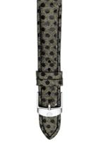 Women's Michele 16mm Reptile Dot Leather Strap