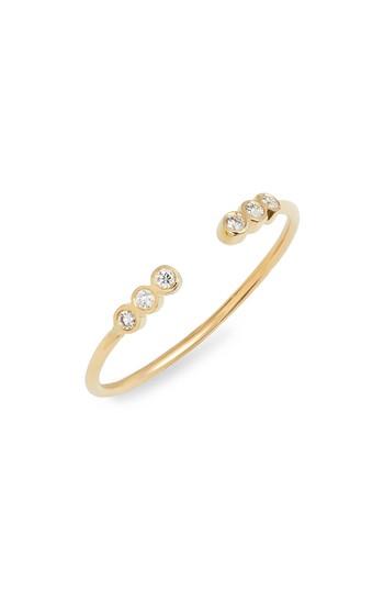 Women's Zoe Chicco Six Diamond Bezel Open Stackable Ring
