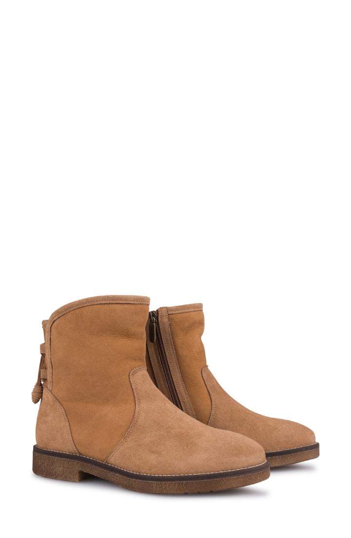 Women's Italeau Natala Genuine Shearling Lined Waterproof Bootie Us / 35eu - Brown